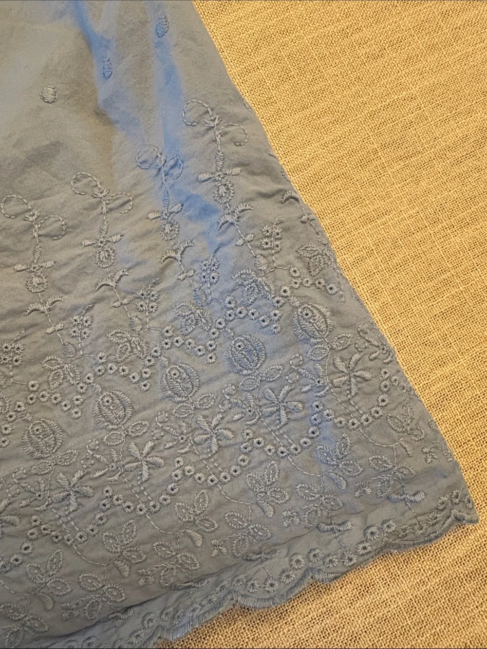 Old Navy Blue Eyelet-Trim Slip Dress for Girls